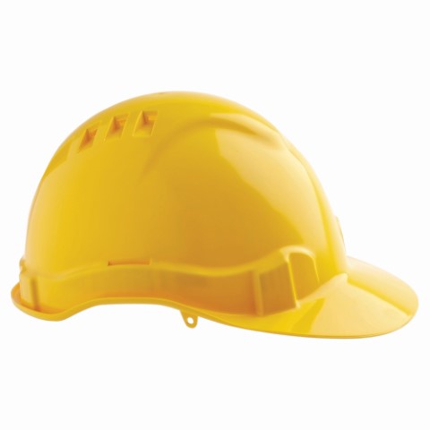 HARD HAT VENTED 6 POINT - YELLOW 